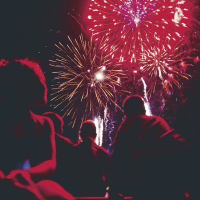 red fireworks