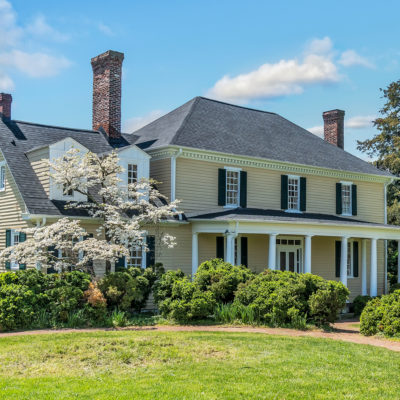 Exterior of luxury two story home