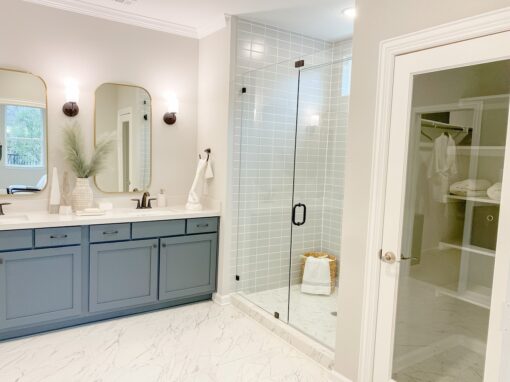 newly remodeled master bathroom