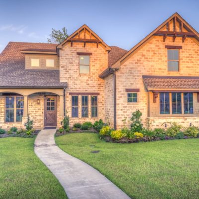 exterior of brick home