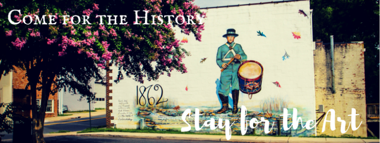 Photo of mural in downtown fredericksburg