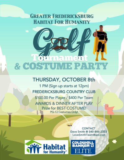 Flyer for golf tournament