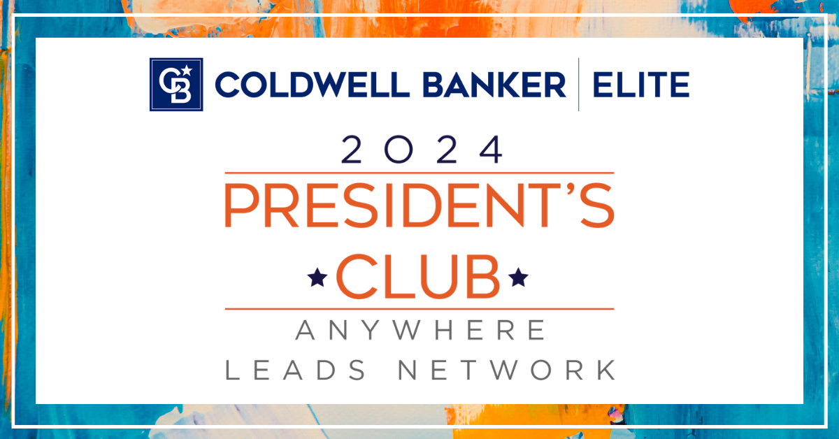 blue and orange graphic with company logo and award logo